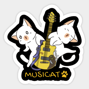 Musicat, cute cats singing duo Sticker